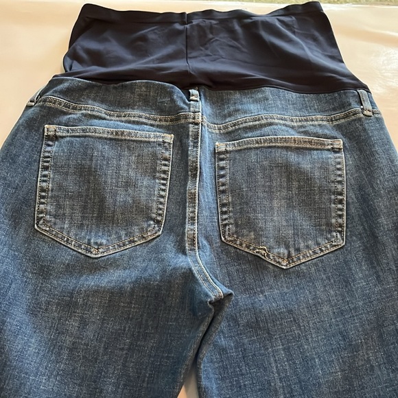 Gap Denim Maternity Straight Leg Full Panel Pull On Size 29 RS - Picture 16 of 16